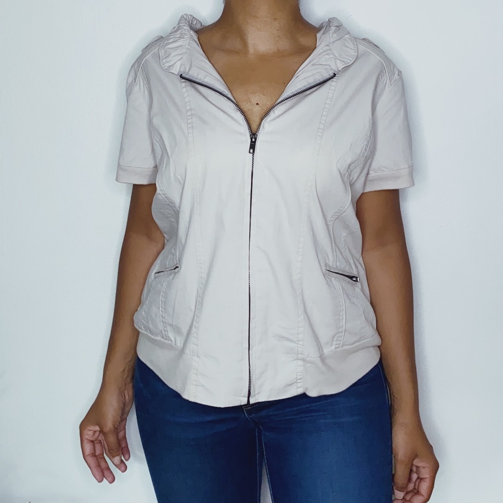 Beige safari style jacket